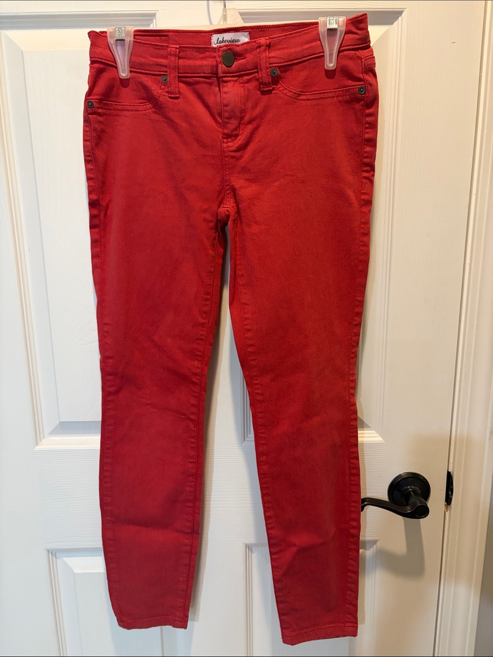 Lakeview Apparel Red Skinny Jeans for Women
